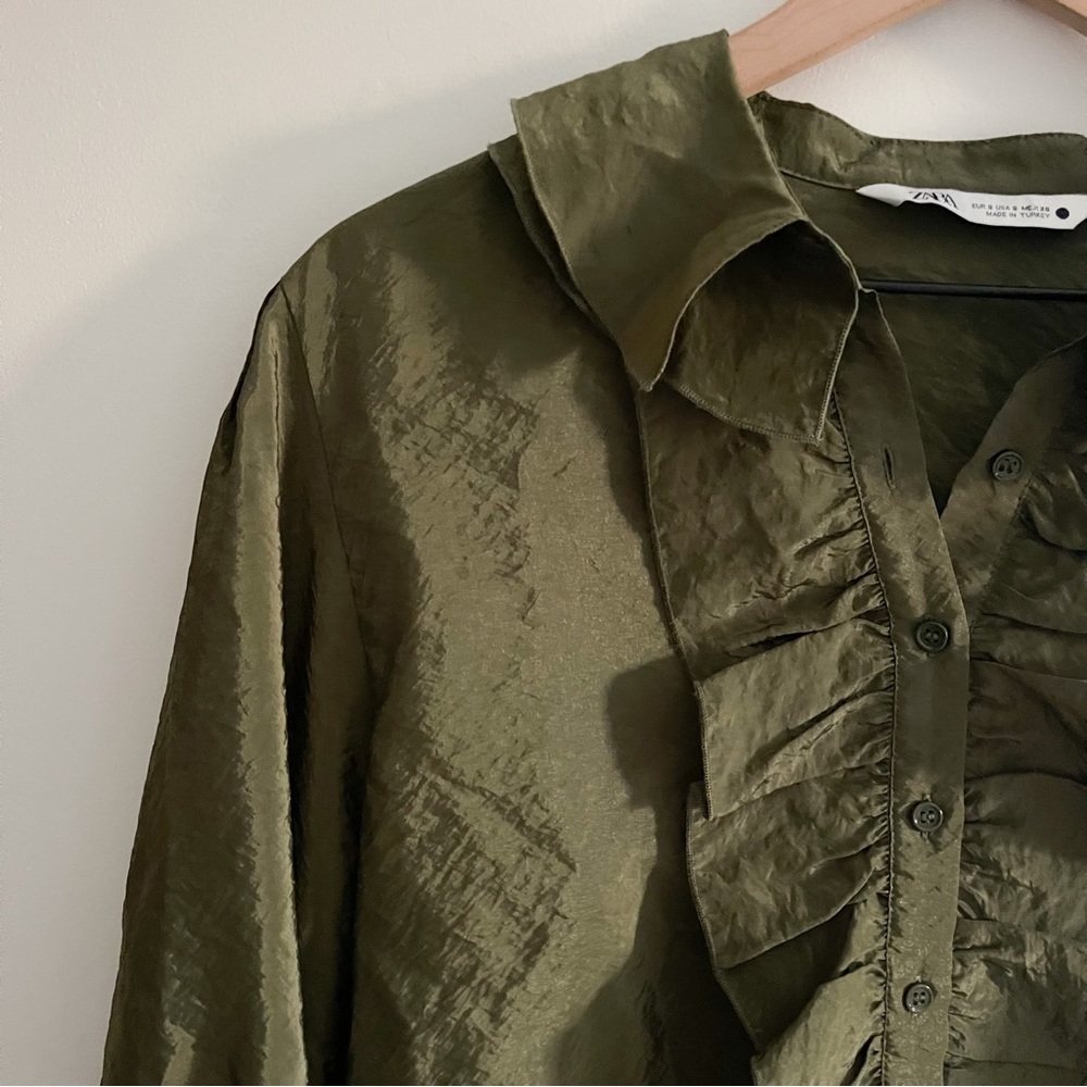 Zara Ruffled Shirt - Picture 6 of 12
